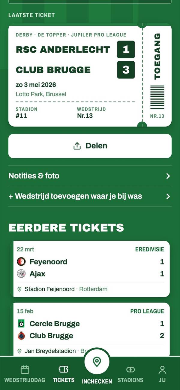 Tickets met het nieuwste ticket